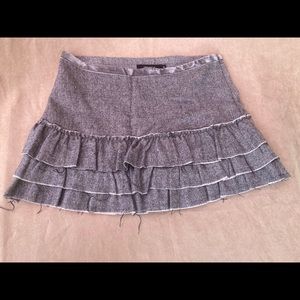 Arden B Ruffled Corduroy Mini Skirt
